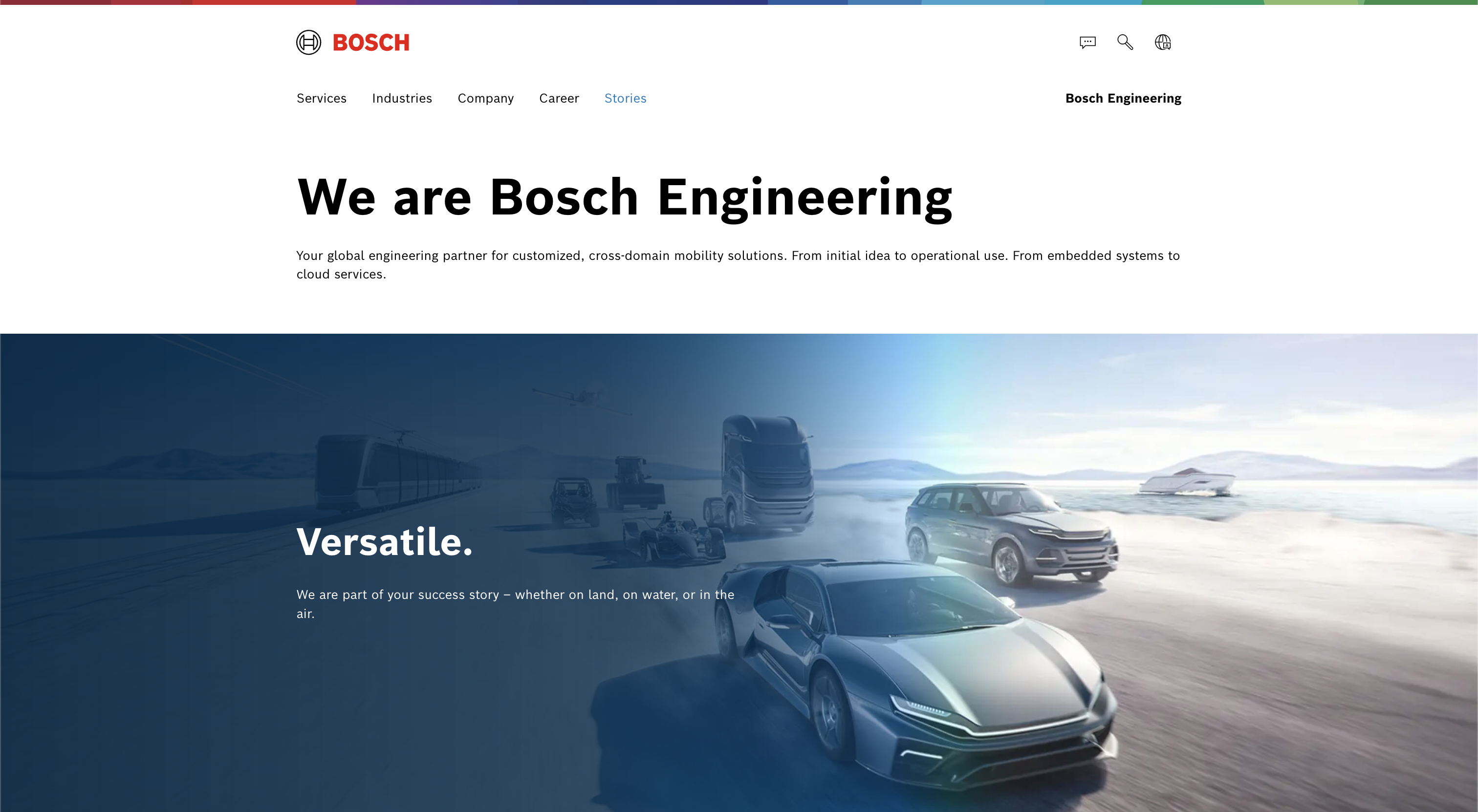 Visual representation of the Bosch project